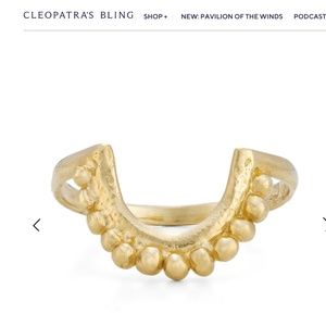 Cleopatras Bling Ceres Stacker Ring 9K/9